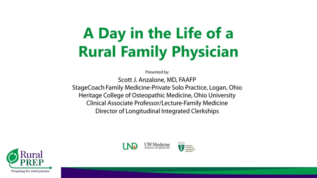 a day in the life of a rural family physician