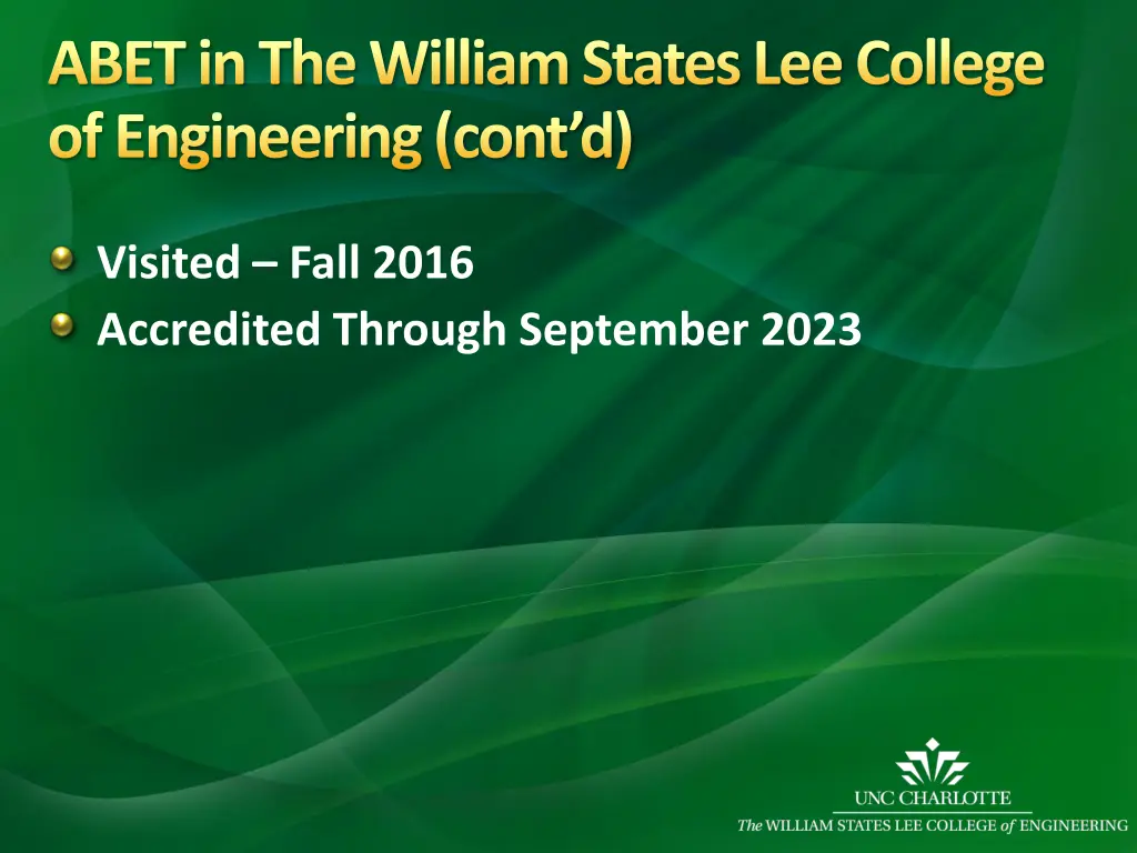 abet in the william states lee college 3