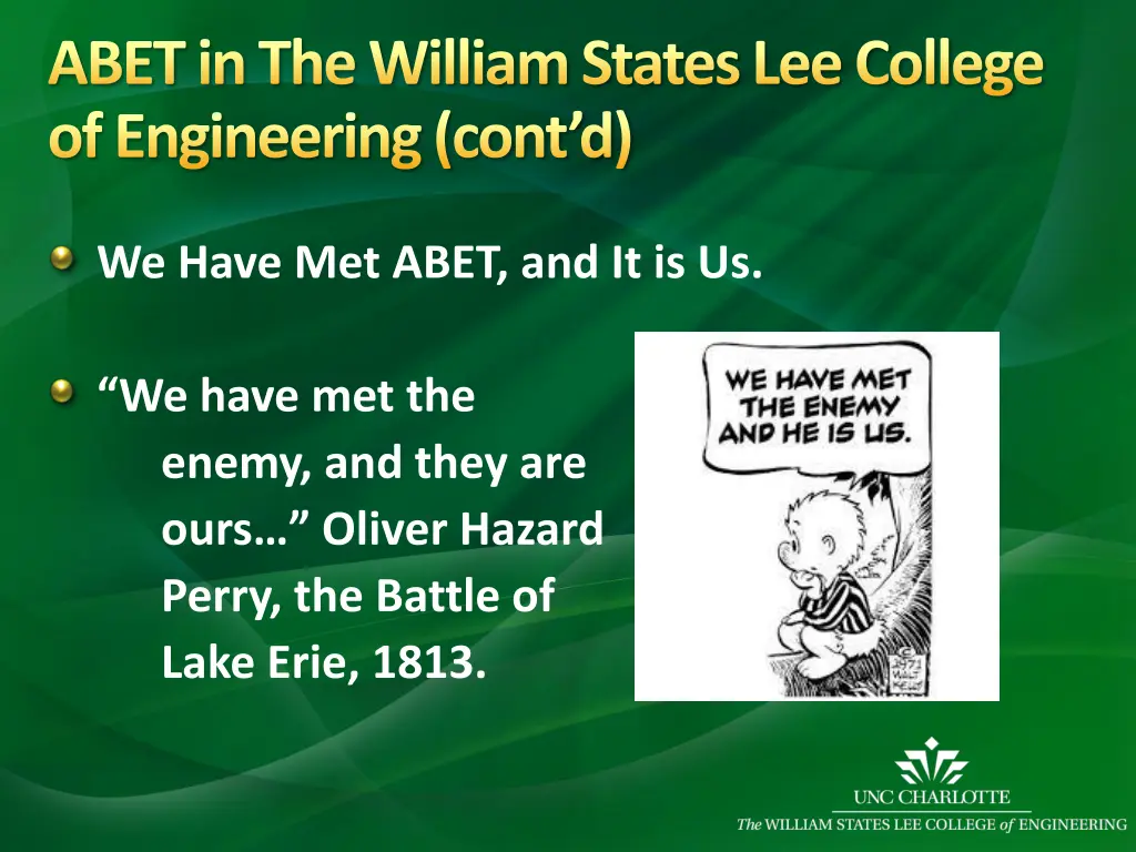 abet in the william states lee college 4