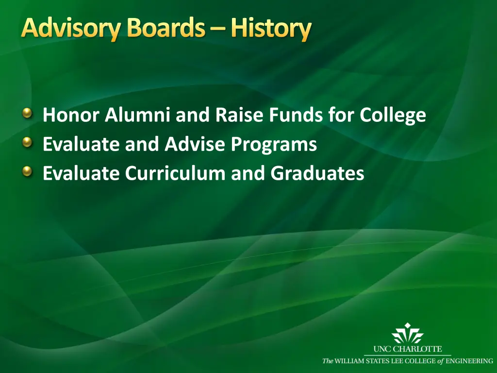 advisory boards history