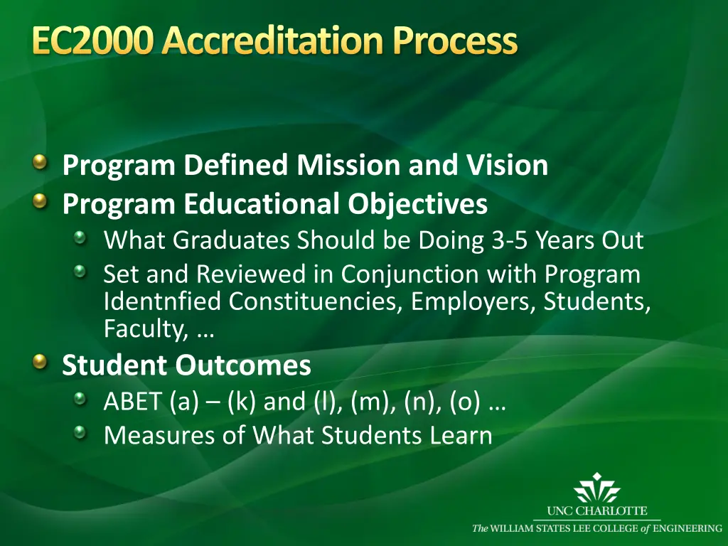 ec2000 accreditation process