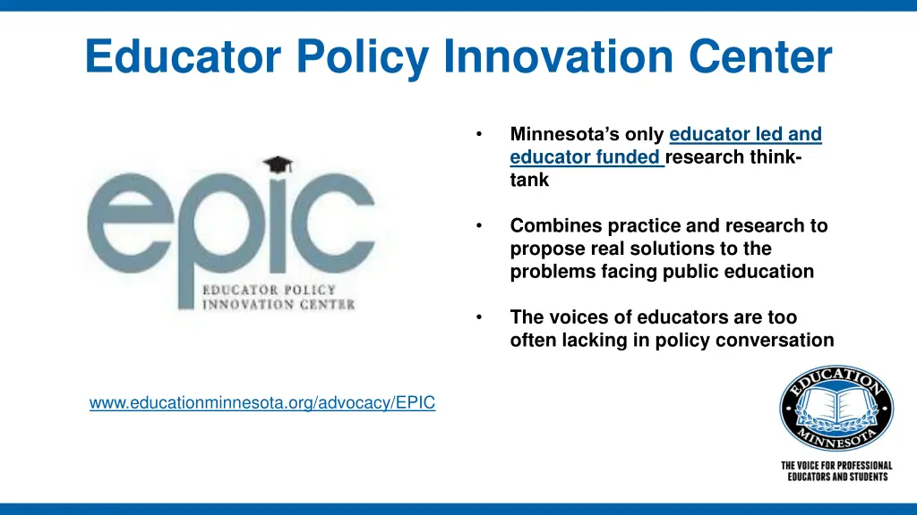 educator policy innovation center