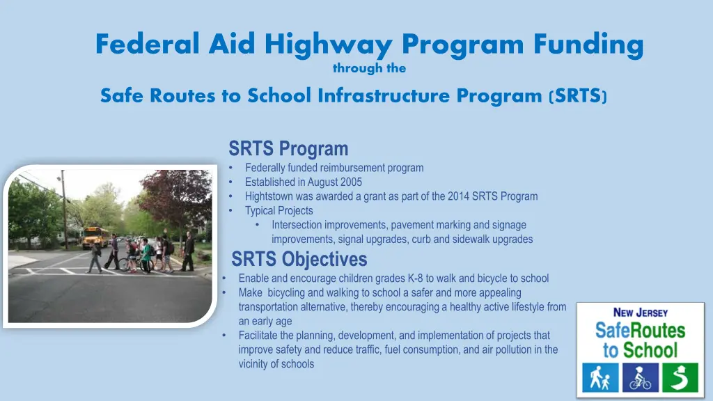 federal aid highway program funding through the