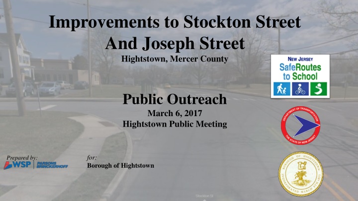 improvements to stockton street and joseph street