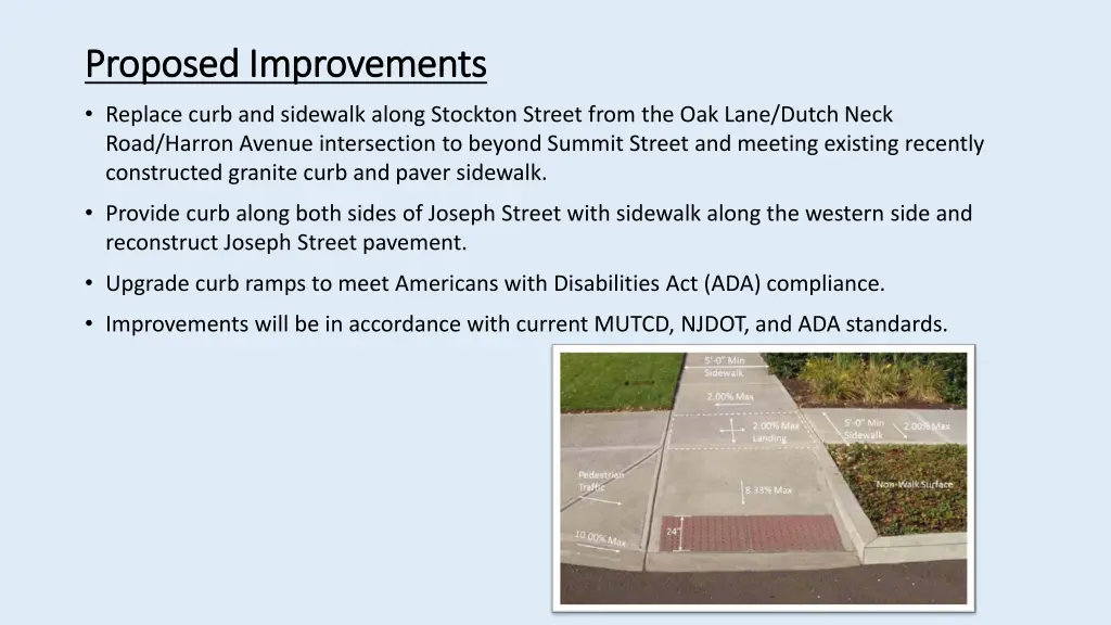 proposed improvements proposed improvements