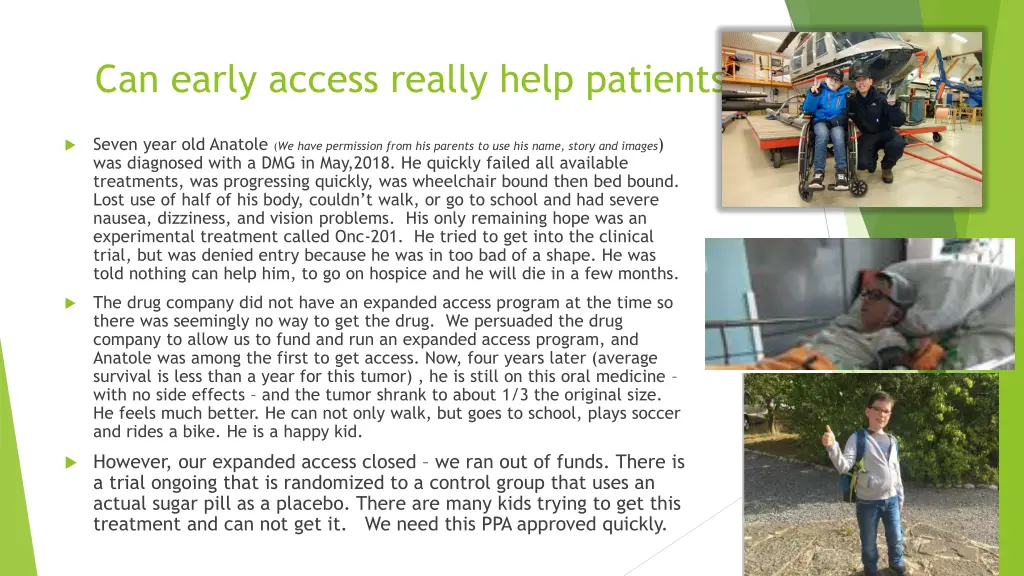 can early access really help patients