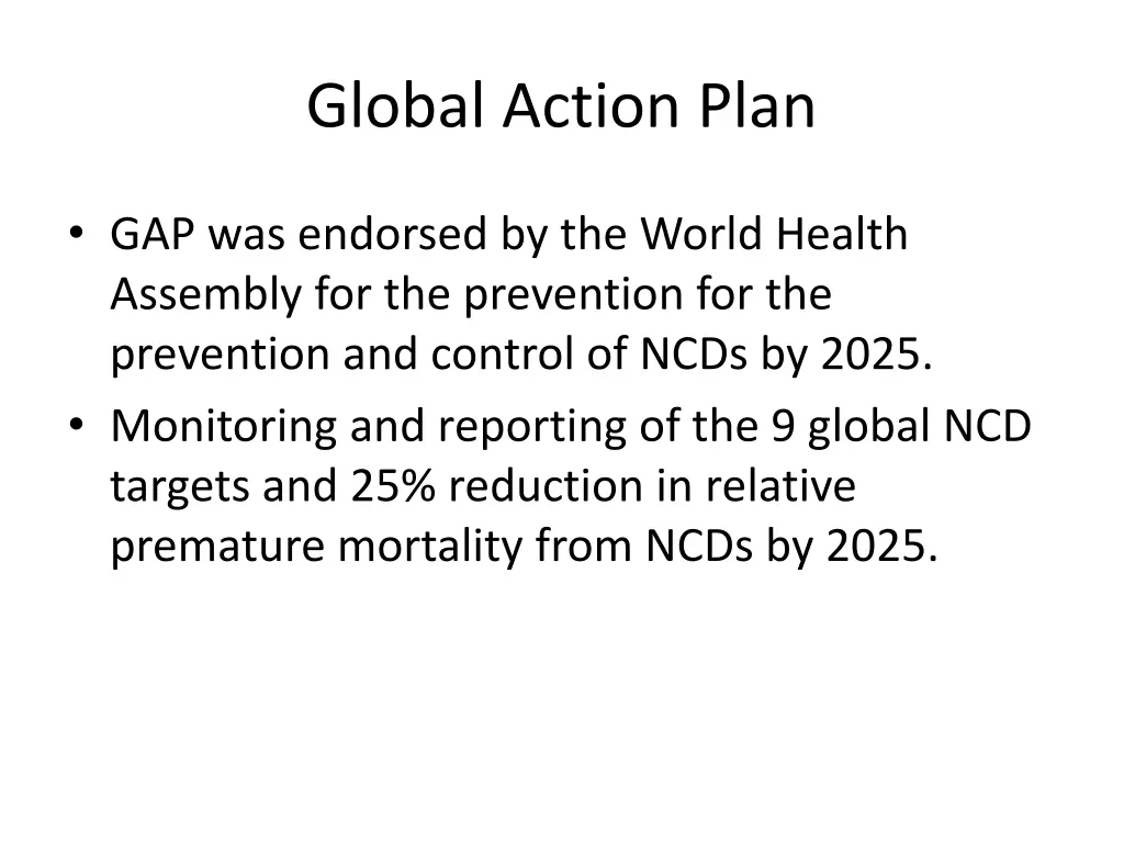 global action plan