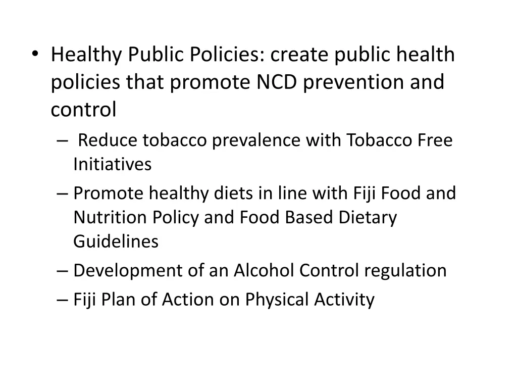 healthy public policies create public health