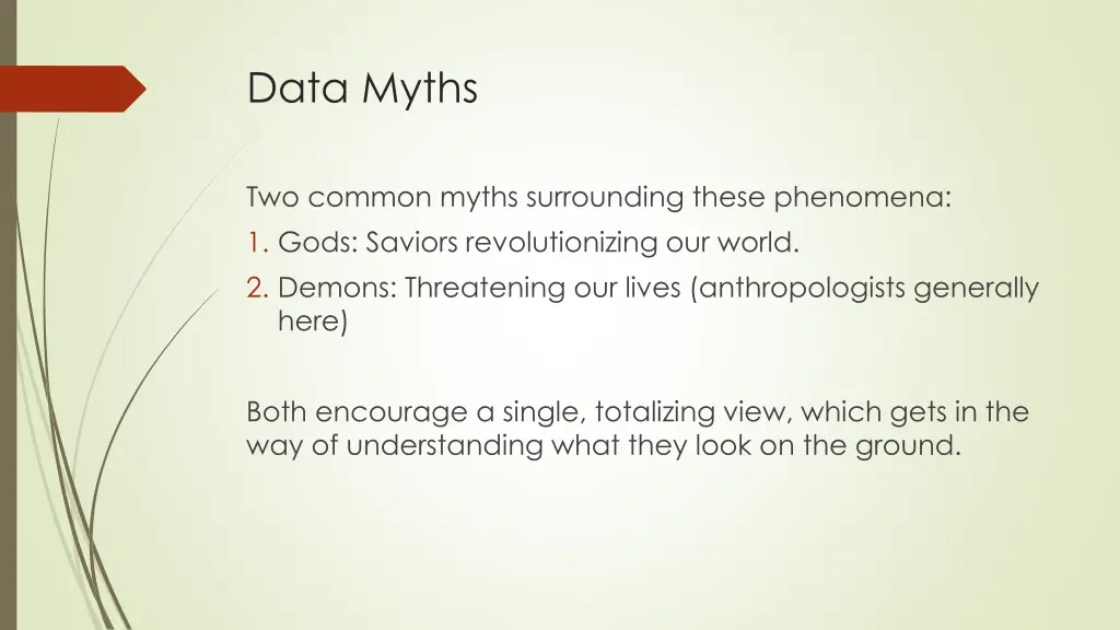 data myths