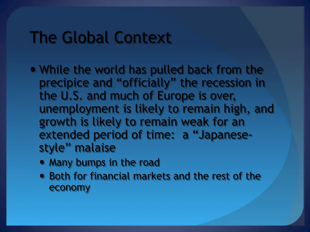 the global context