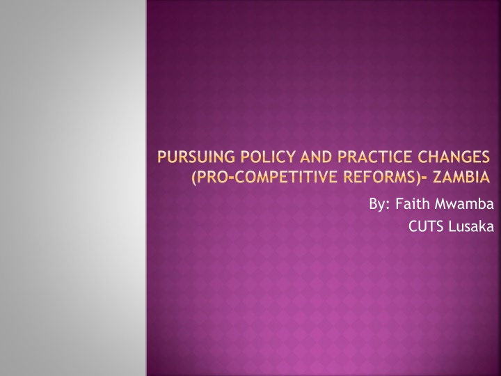 pursuing policy and practice changes