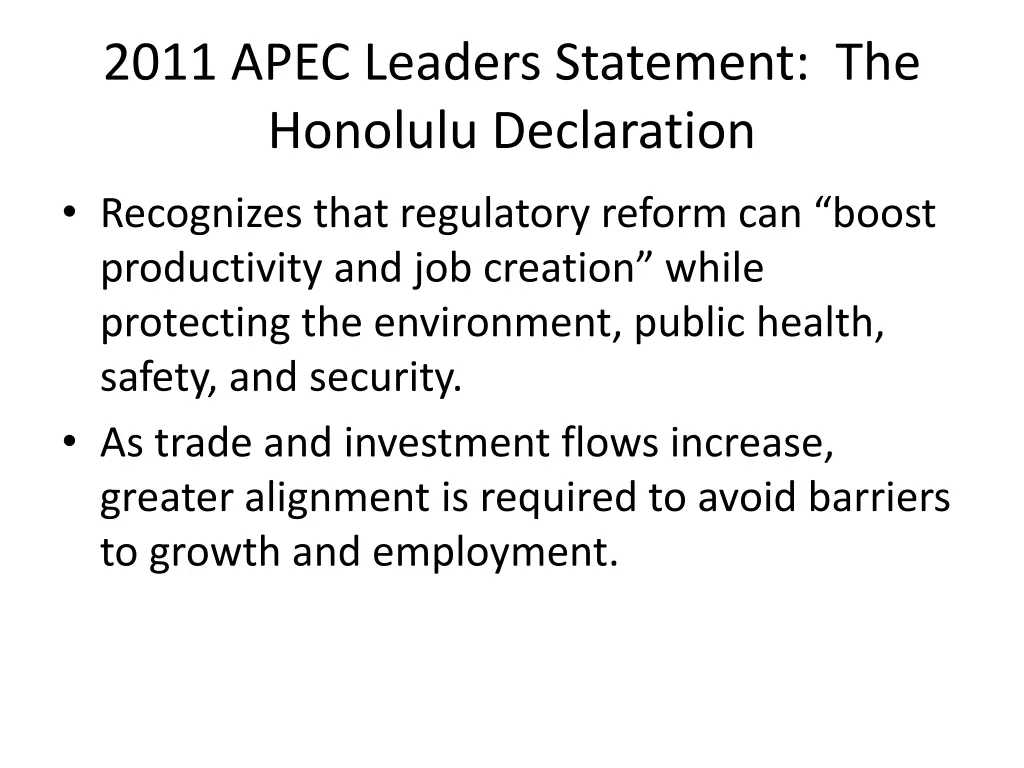 2011 apec leaders statement the honolulu