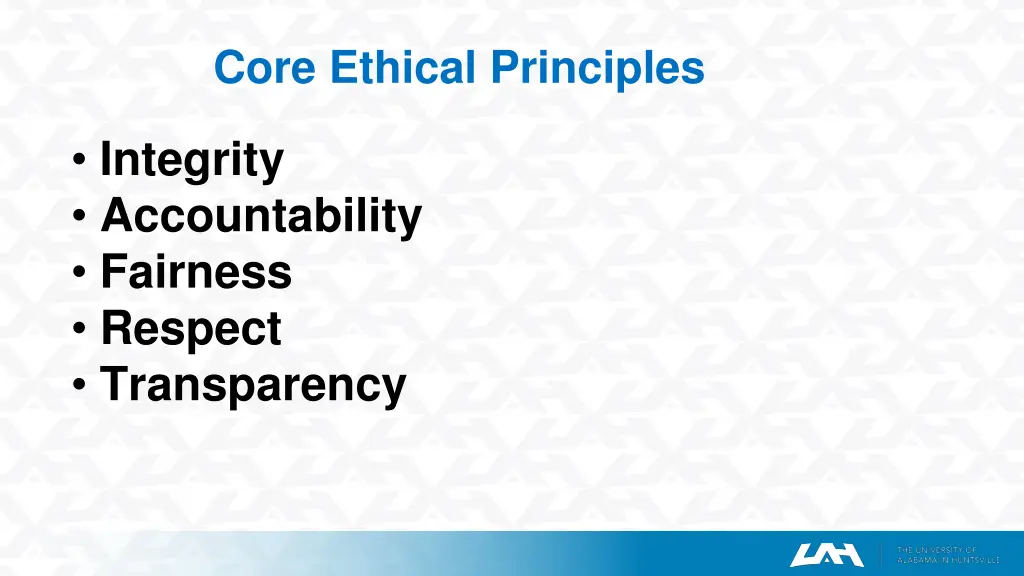 core ethical principles