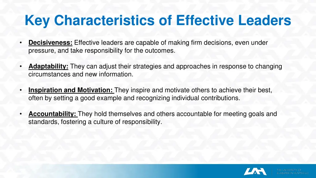 key characteristics of effective leaders 1