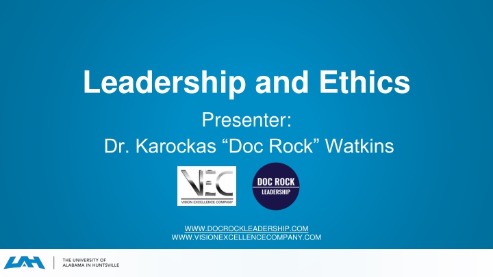 leadership and ethics presenter dr karockas