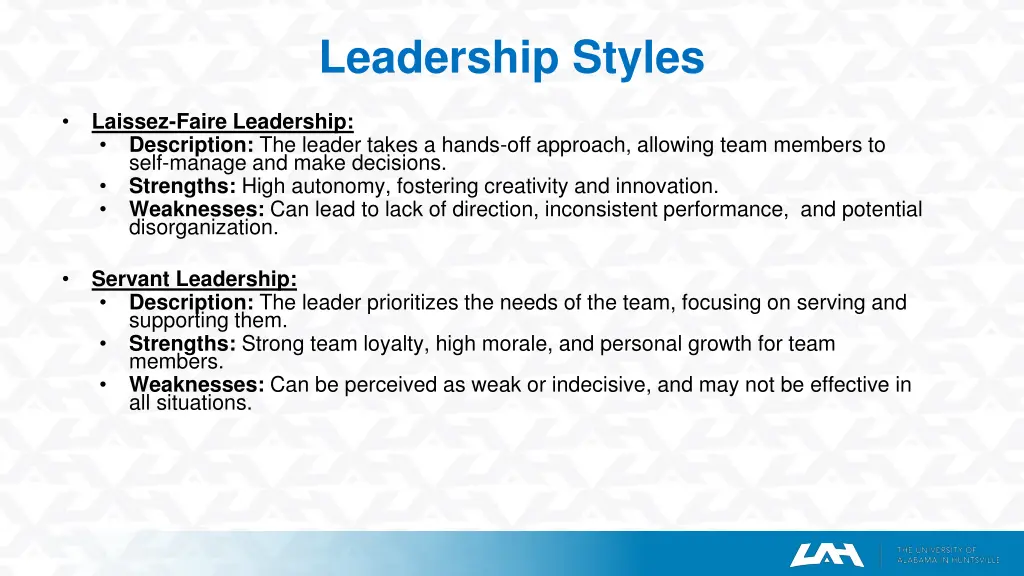 leadership styles 2