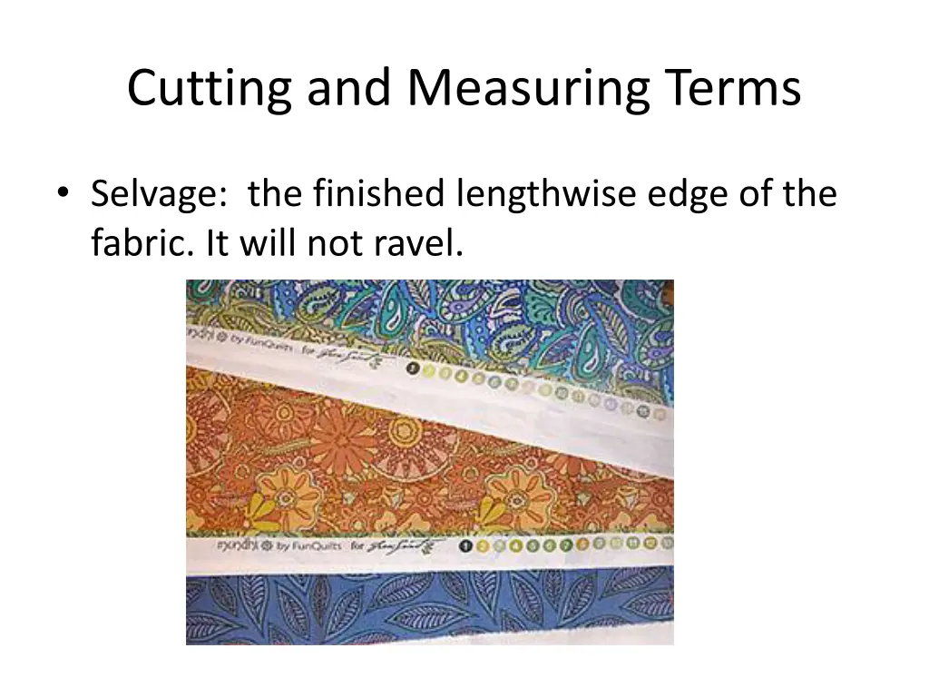 cutting and measuring terms 1