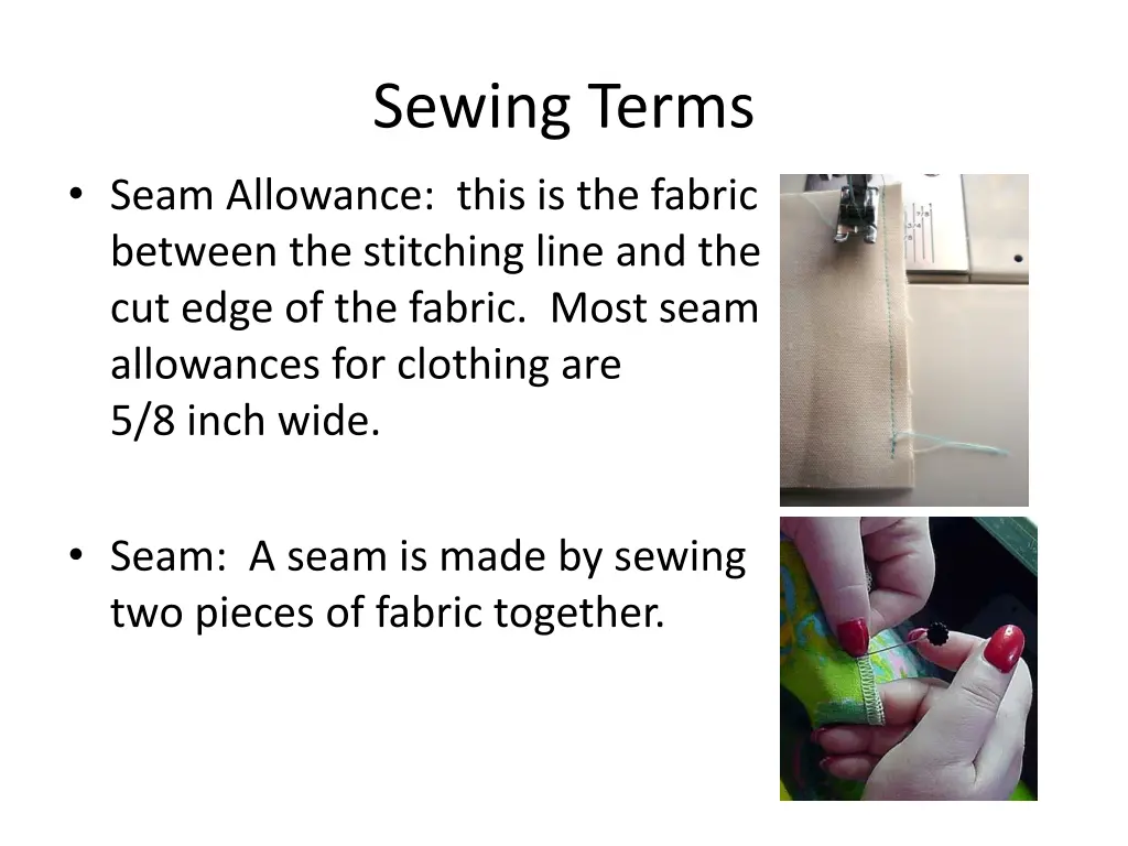 sewing terms 1