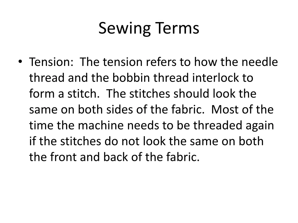 sewing terms 2