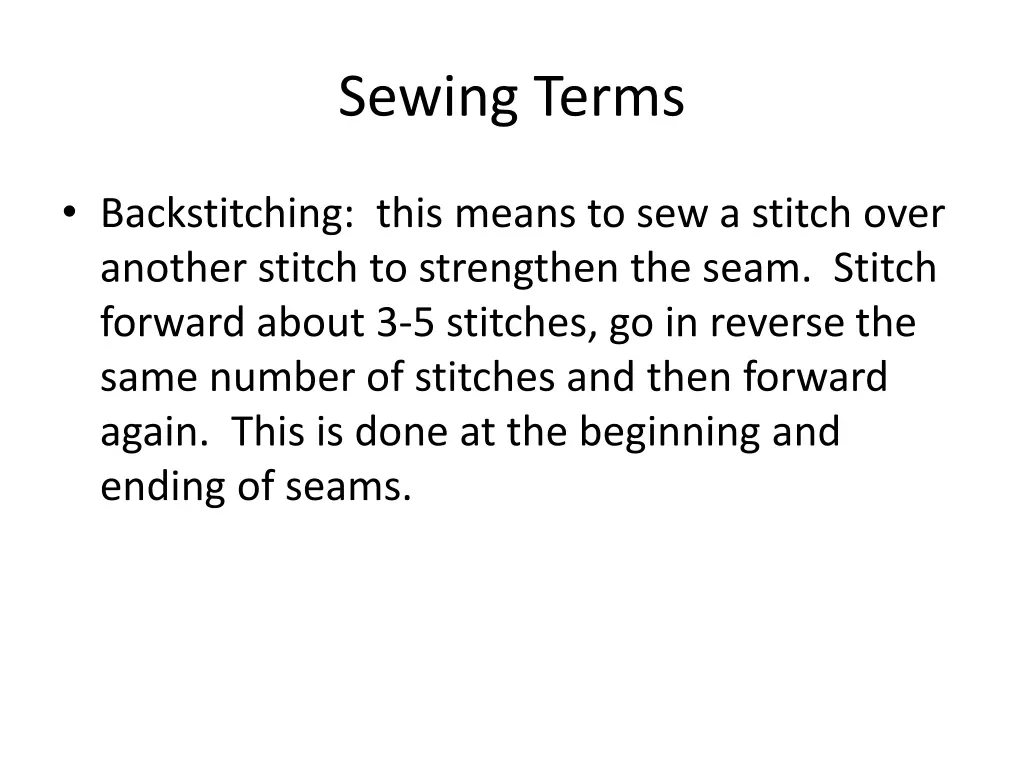 sewing terms 4