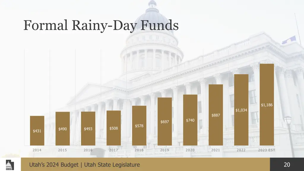 formal rainy day funds