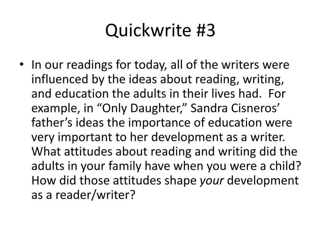 quickwrite 3