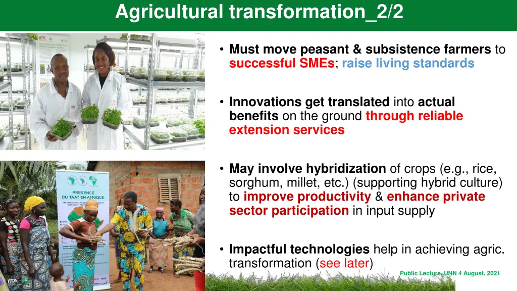 agricultural transformation 2 2