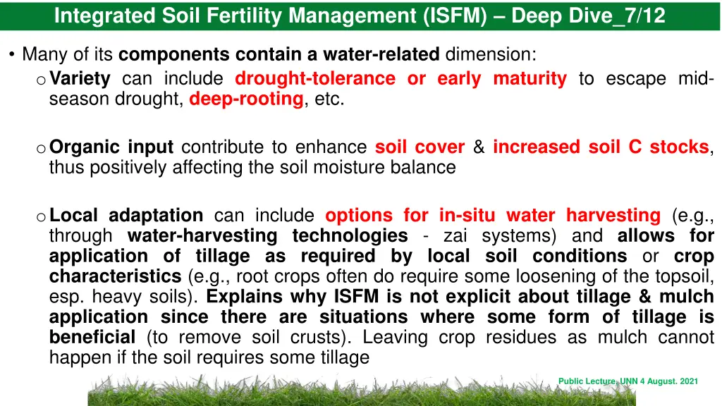 integrated soil fertility management isfm deep