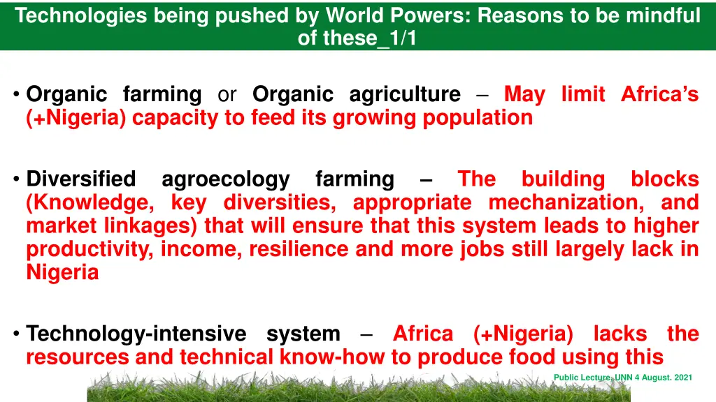 technologies being pushed by world powers reasons