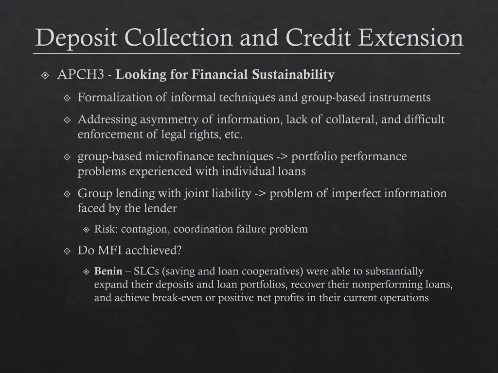 deposit collection and credit extension 5