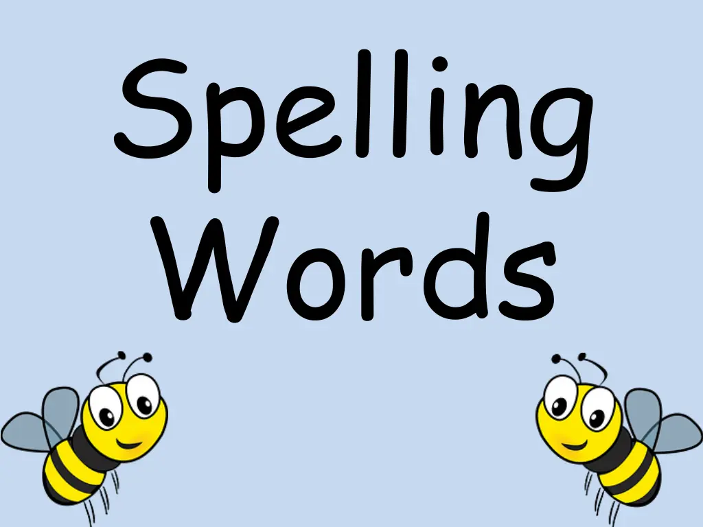 spelling words