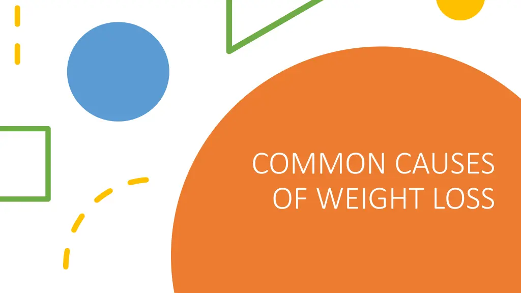 common causes of weight loss