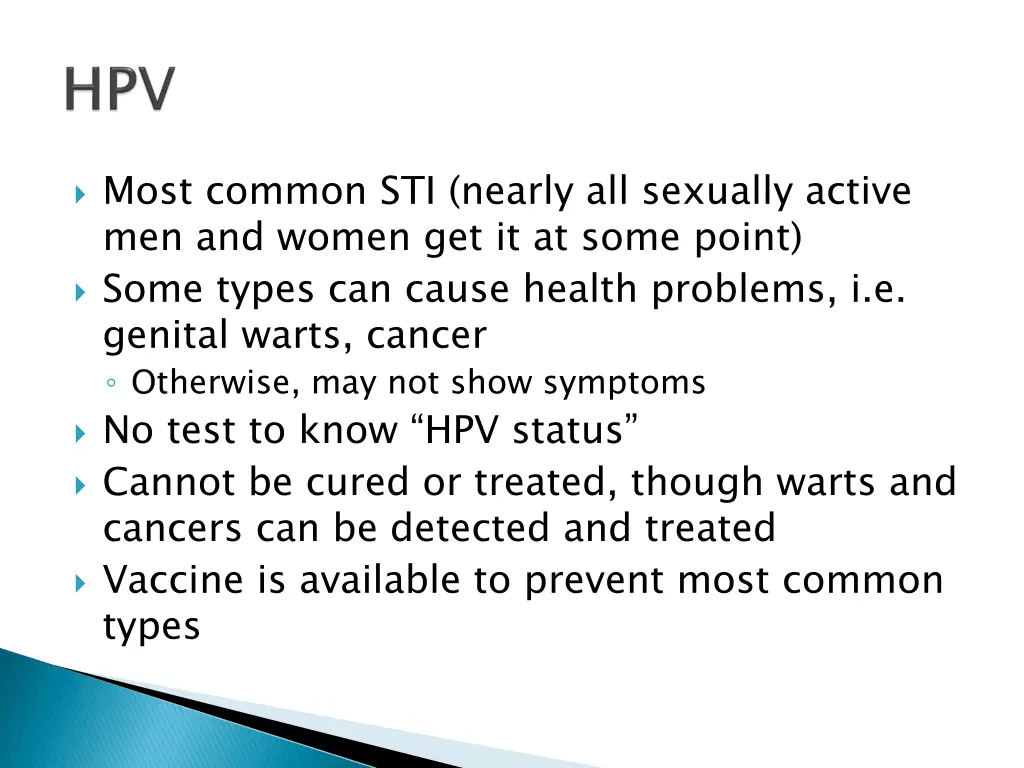 most common sti nearly all sexually active