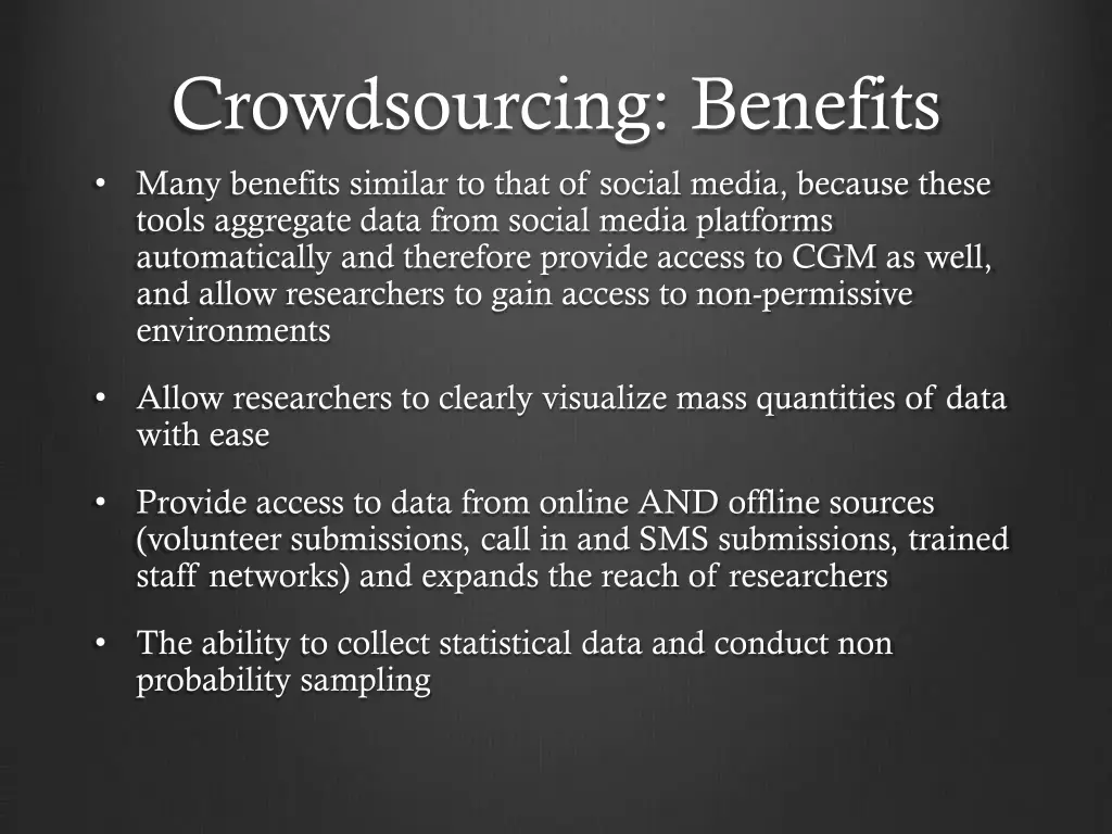 crowdsourcing benefits