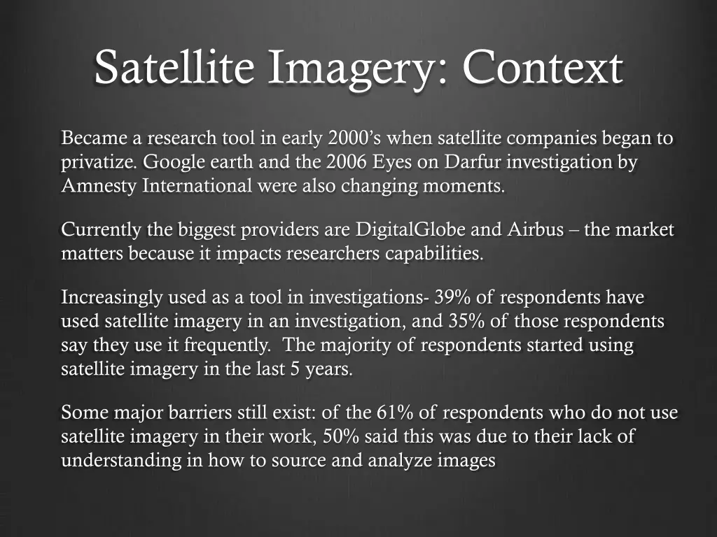 satellite imagery context