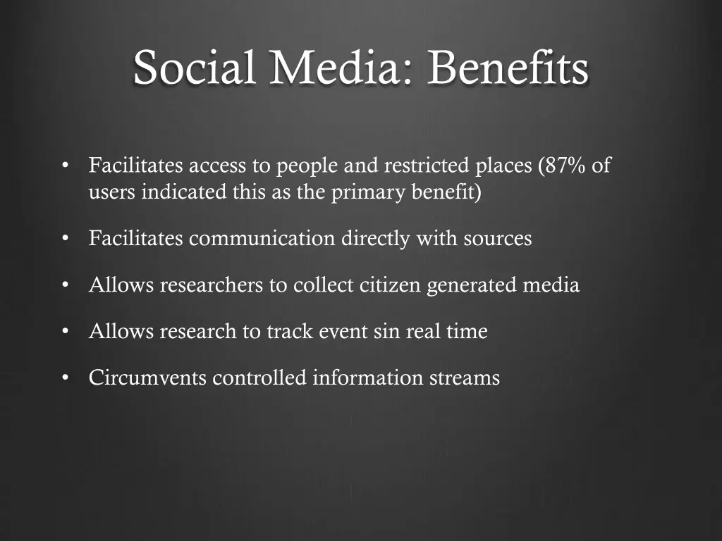 social media benefits