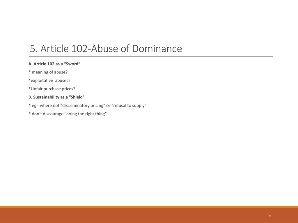 5 article 102 abuse of dominance