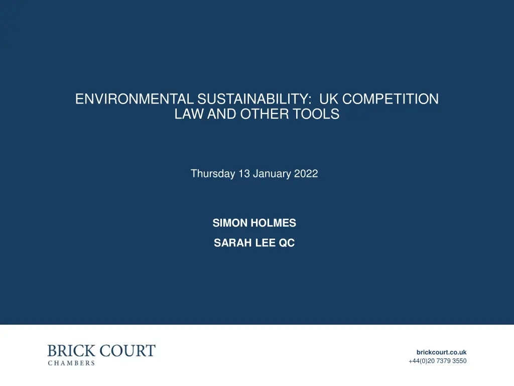 environmental sustainability uk competition 2