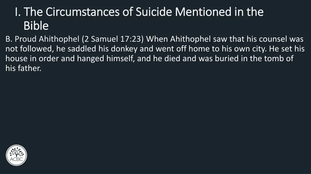 i the circumstances of suicide mentioned 1