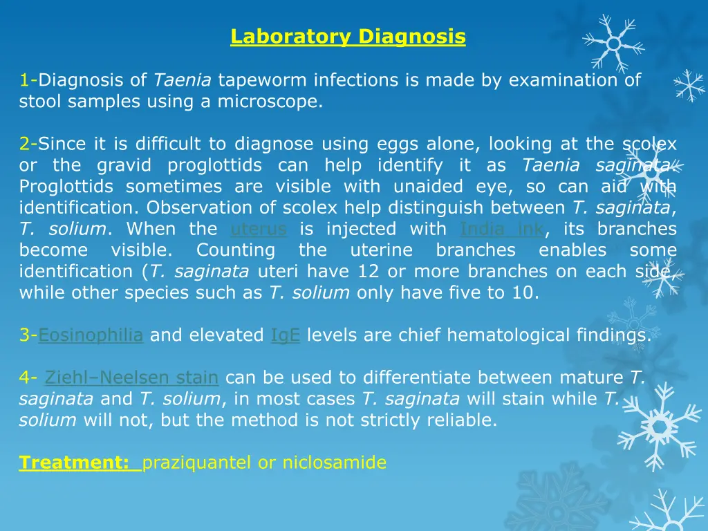 laboratory diagnosis