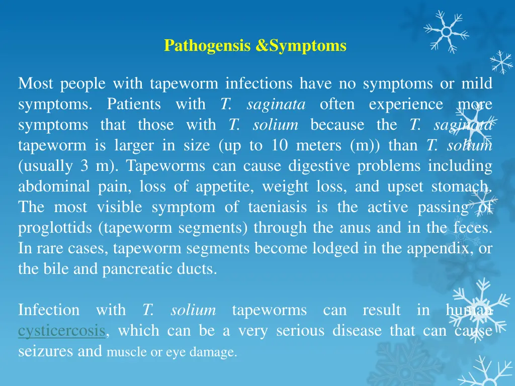 pathogensis symptoms