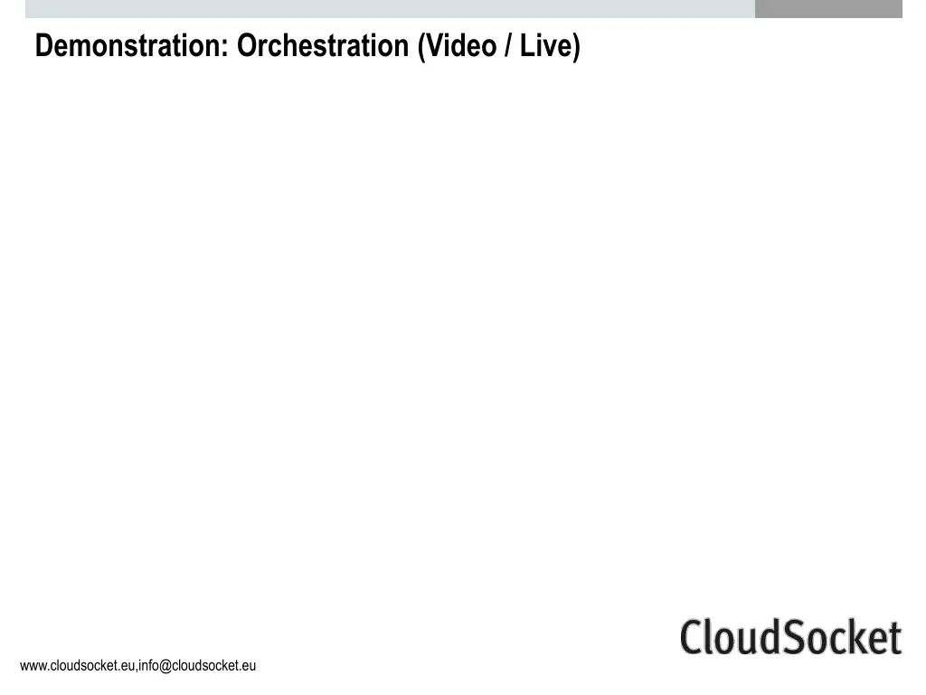 demonstration orchestration video live