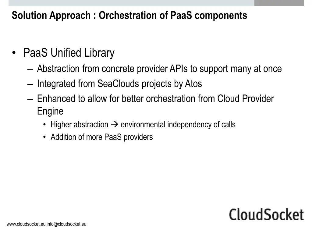 solution approach orchestration of paas components 3