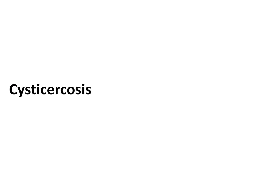 cysticercosis