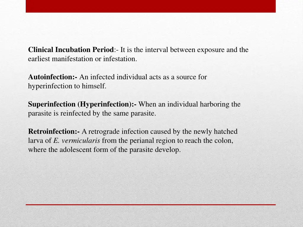 clinical incubation period it is the interval