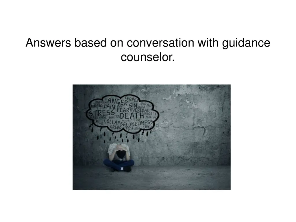 answers based on conversation with guidance