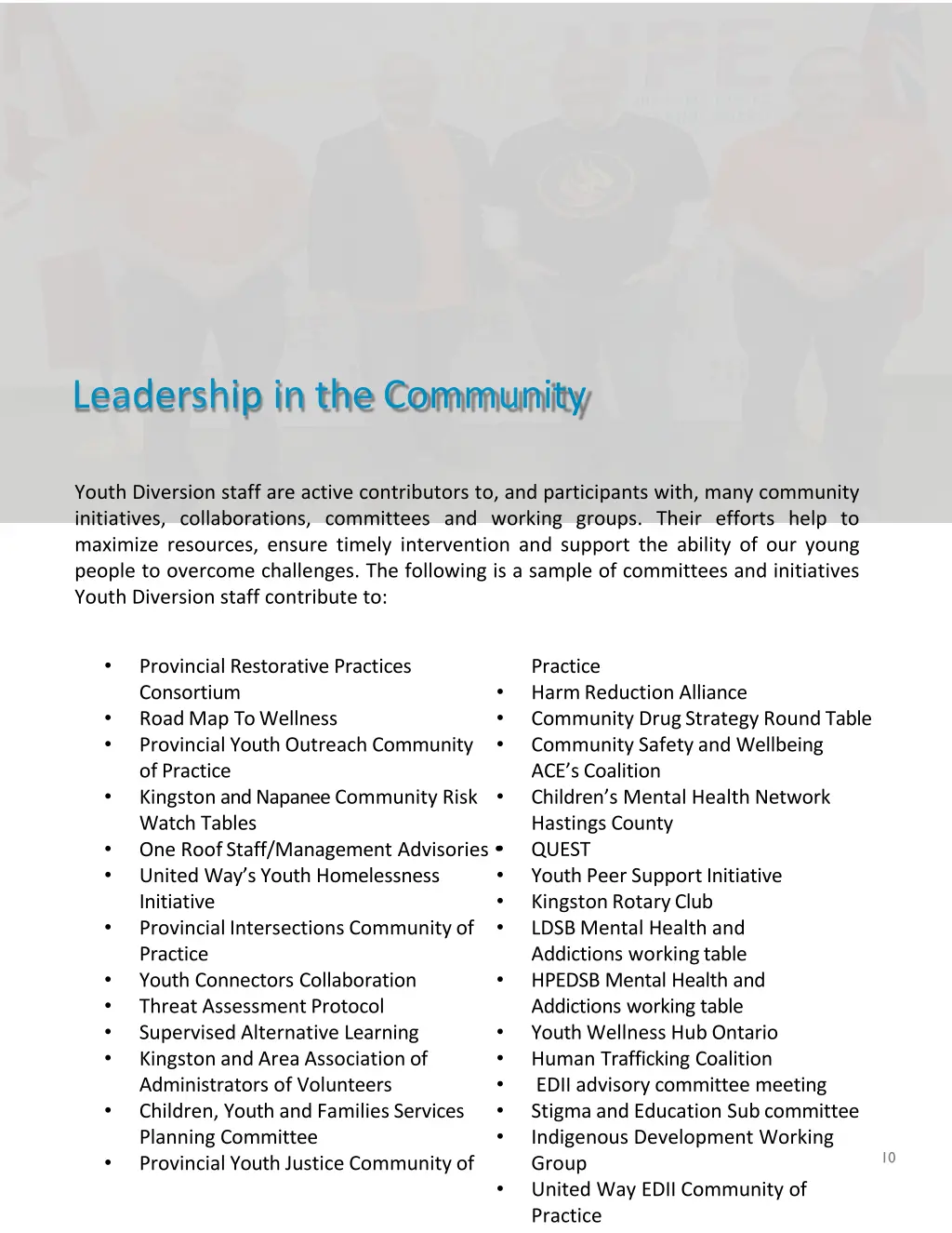 leadership in the community