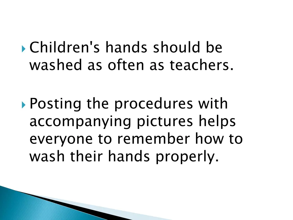 children s hands should be washed as often