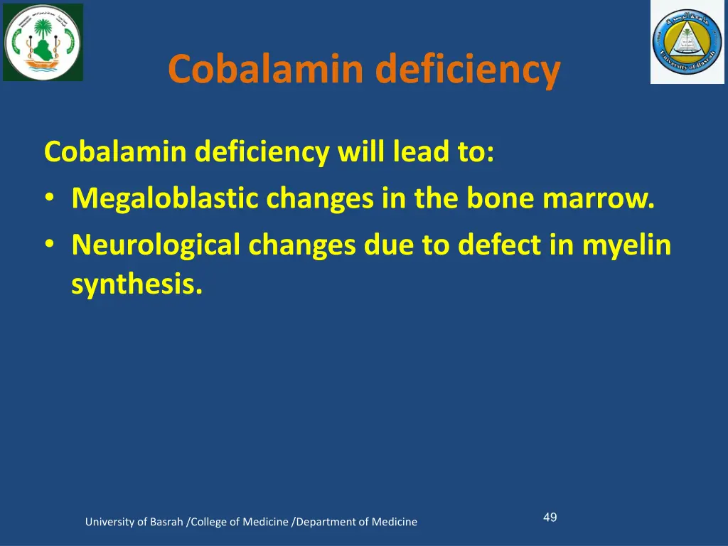 cobalamin deficiency