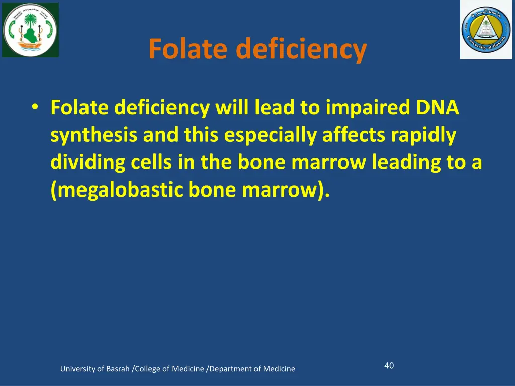 folate deficiency